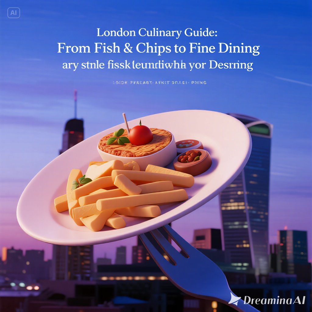 Kolase kuliner London dari fish & chips, afternoon tea, street food Borough Market, hingga fine dining elegan.