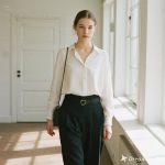 Kolase outfit fashion minimalis ala Skandinavia untuk musim semi dengan palet warna netral.