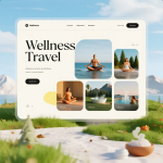 Seseorang menikmati yoga di tepi pantai saat liburan wellness