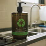 Pemandangan kota London dengan orang-orang bersepeda dan area hijau perkotaan