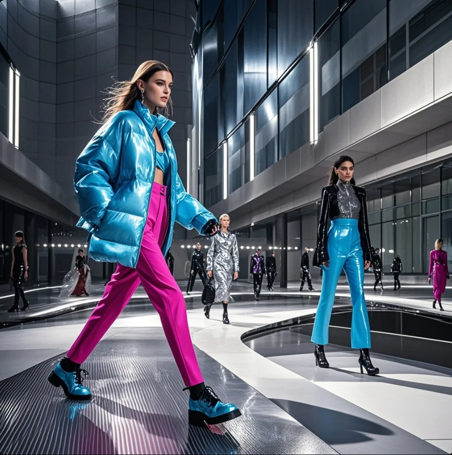 Kolase runway Paris, Milan, dan London dengan detail aksesori statement, tekstur fringe, serta siluet tailored modern