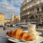 Croissant hangat di Paris dan gelato warna-warni di Roma dalam satu kolase perjalanan kuliner Eropa